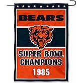 Chicago Bears 1985 Super Bowl Champions Double Sided Garden Flag