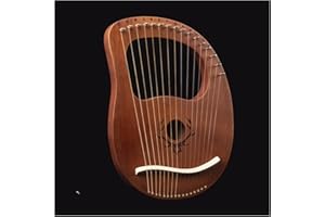 19 Strings Mahogany Lyre Harp Musical Instrument 19 Strings Stringed Instrument Lyre Harp (Color : 19 string2)