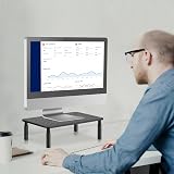 Bracwiser Monitor Stand Riser 3 Height Adjustable Mesh Platform 20kg view 6
