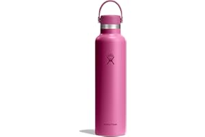 Hydro Flask Water Bottle - Insulated Stainless Steel - Non Spill, Leakproof in 24 Oz Reef Pink