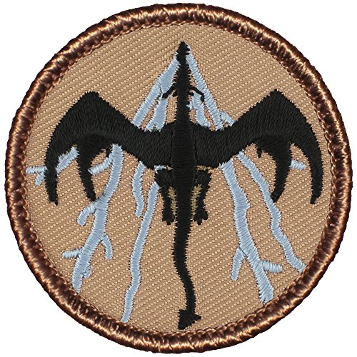 Black & Blue Lightning Dragon Patrol Patch - 2