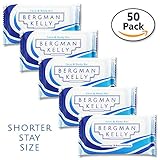 BERGMAN KELLY Bar Soap Travel Amenities Hotel Toiletries In Bulk Guest Size Bars Individually Wrapped (Short Stay 0.5 Oz, 50 Pack)