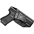 Glock19/19X/44/45/23/32 Holster IWB OWB Kydex Holster Custom Fit: Glock 19 19X 44 45 23 32 (Gen 1-5) Pistol - Inside Waistband Concealed Carry - Adj. Cant & 'Posi-Click' Retention - No Wear No Jitter