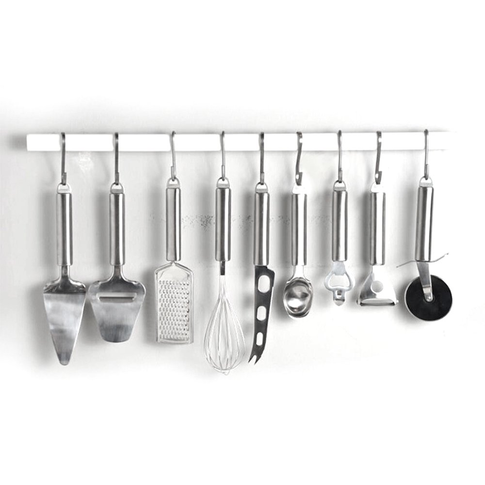 MZCH Stainless Steel Kitchen Utensil Tools and Gadgets Set - Cake cutter, Pizza Cutter Wheel, Cheese Slicer Cutter, Cheese Knife (Set of 4)