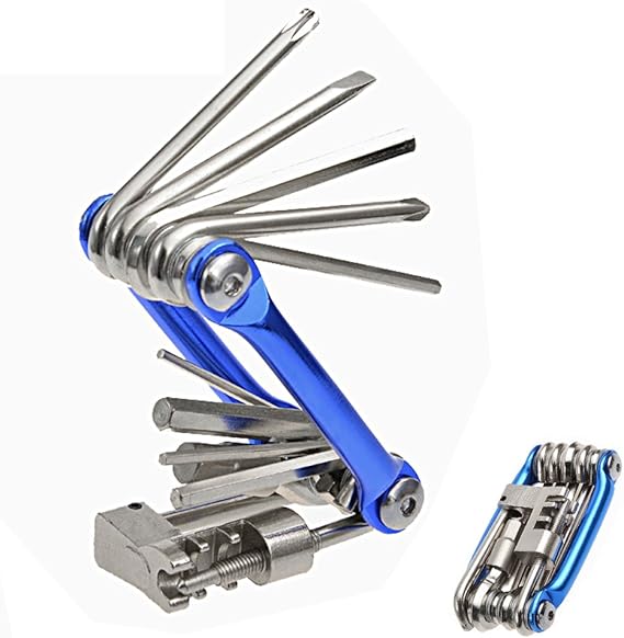 11 in 1 MultiFunction Bike Bicycle Repair Tool Kit Hltd Folding