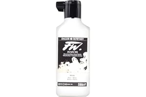 DALER ROWNEY Daler-Rowney FW Acrylic Ink Bottle White - Versatile Acrylic Drawing Ink for Artists and Students - Permanent Calligraphy Ink - Archival Ink for Illustrating and More