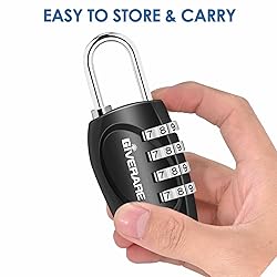 GIVERARE 2 Pack Combination Lock, 4-Digit Padlock