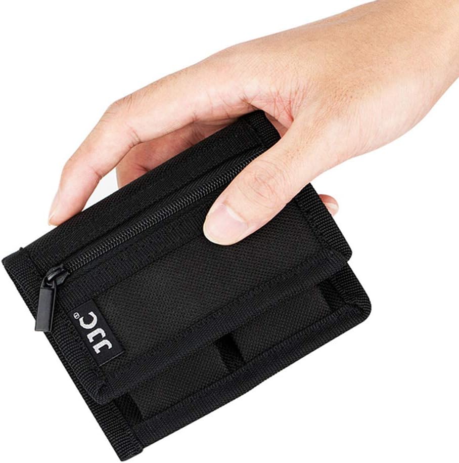 JJC Camera Battery Pouch Storage Bag Case & Memory Card Holder for Canon LP-E6 LP-E8 LP-E10 LP-E12 Nikon EN-EL14 EN-EL15 Sony NP-FW50 NP-F550 NP-FZ100 AA Batteries - Image 5