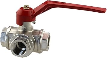 Pe Rohr Messing 3 Wege Kugelhahn L Klemmverbinder Ig 1 Amazon De Baumarkt