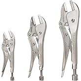 TEKTON Straight Jaw Locking Pliers Set (3-Piece) | PLK90004