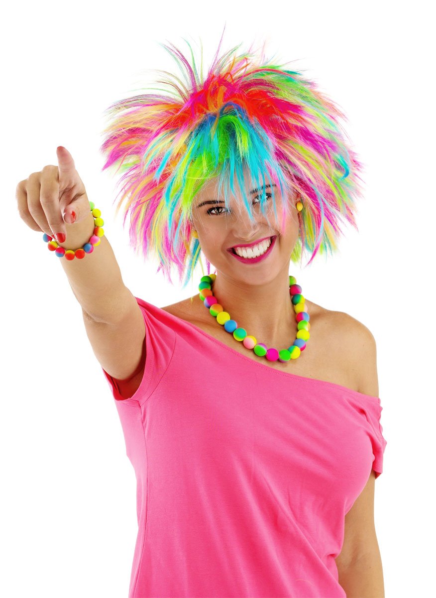 Folat - Rainbow Spikes Wig - One Size
