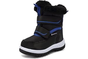 FANTURE Winter Snow Boots for Boy and Girl Outdoor with Fur Lined(Toddler/Little Kids)
