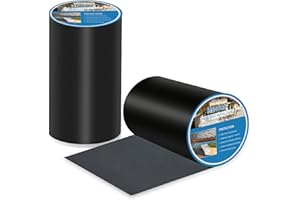 Heelos Joist Tape for Decking 6''×50', 2 Pack Weather-Resistant Deck Joist Tape,Waterproof Seal Antiseptic Butyl Joist Tape,Self-Adhesive Flashing Joist Tape for Wood Decks Beams Roof