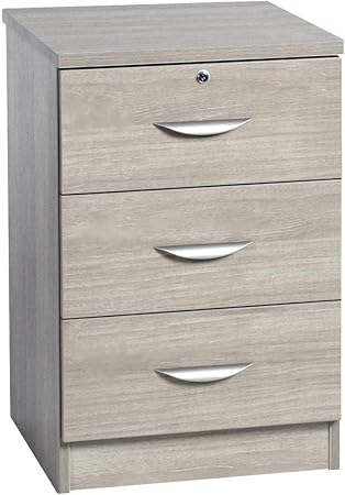 B 3av In Cd Dvd Storage Drawer Unit Cabinet Home Office Furniture Uk Grey Nebraska With Nickel Handle Wood Grain Profile Amazon Co Uk Kitchen Home