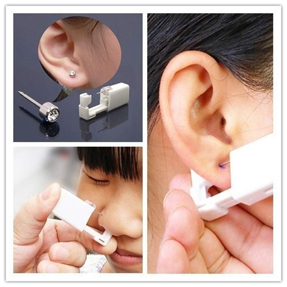 Buy Disposable Ear Piercing Gun, Studs Earrings No Pain Safety Unit
