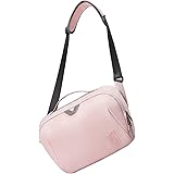 BAGSMART DSLR Camera Bag, Waterproof Crossbody Camera Case with Padded Shoulder Strap, Anti-Theft Bag, Pink