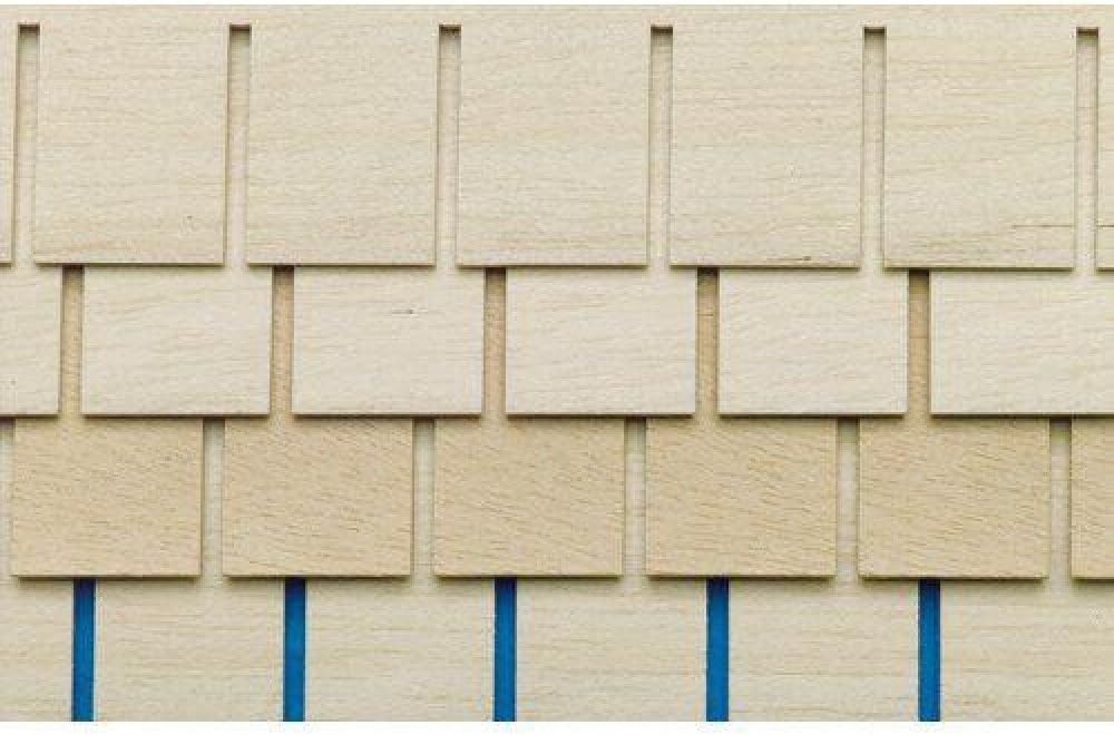 Melody Jane Dollhouse Shingle Strips Roofing Tiles Pack of 4 Wooden 1