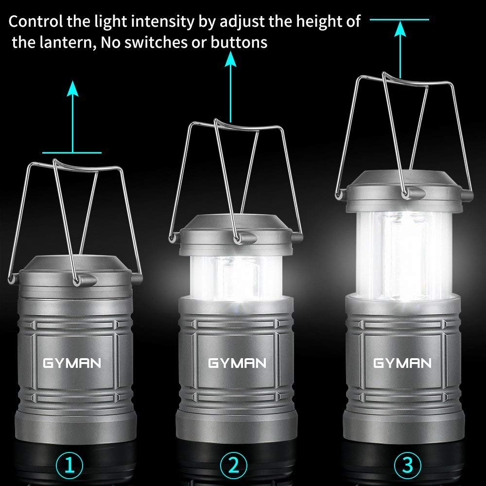 Camping Lantern-2 Pack Swiftrans Portable LED Lantern Flashlights Camping Hand Held Flashlights, Camping Equipment for Survival, Emergence, Outdoor Hiking, Hurricanes, Storms, Outages