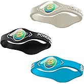 Power Balance The Original Genuine Performance Sports Wristband Bracelet, 3 Pack Bangles, Safe Waterproof Lightweight Durable, Size of S+S+M(S 17CM/M 19.0CM