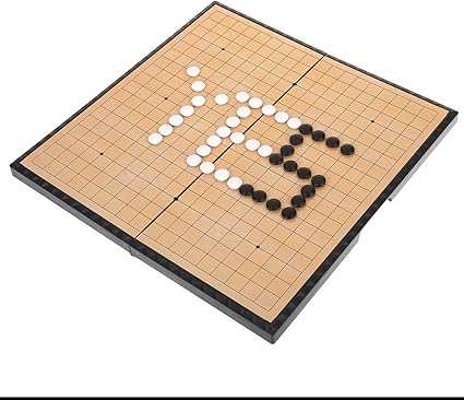 Amazon.com: Wbestexercises Go Game Set Magnético Plegable Tabla Weiqi Juegos Educativos Weiqi Estrategia Juego con Piedras Negras y Blancas para Niños Adultos: Toys \u0026 Games