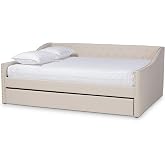 Baxton Studio Daybed, Queen, Beige