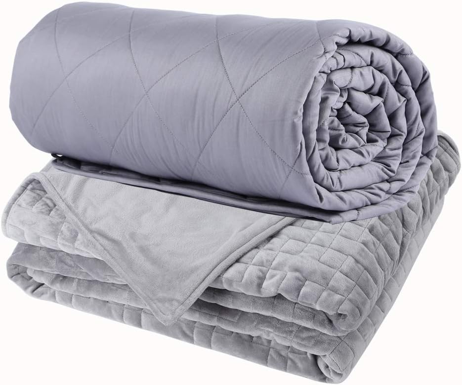 jaymag Weighted Blanket with Duvet Cover for Adults 150x200cm 9kg Heavy