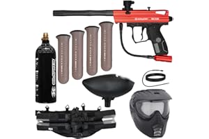 Action Village Kingman Spyder Epic Paintball Gun Package Kit (Victor) (Red)