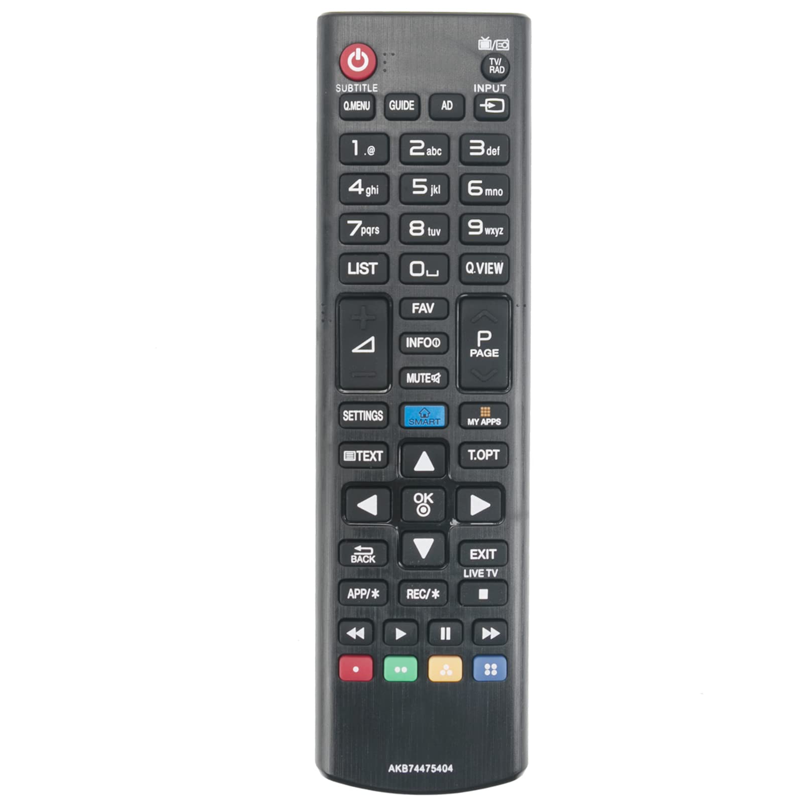 VINABTY AKB74475404 Remote Control Compatible with LG TV 28LF491U 32LF5800 32LF580V 40UF695V 42LF580V 49UF695V 50LF580V 55LF580V 55UF695V 60UF695V 42LF5800 50LF5800 28LH491U 32LF580U