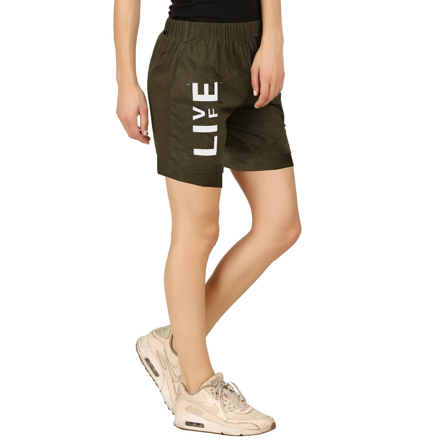 hotfits women's cotton graphic shorts