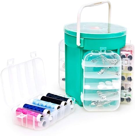 Relaxdays - Conjunto de Caja de Costura: Amazon.es: Hogar