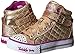 Skechers Kids Shuffles Light Up Sneaker (Toddler/Little Kid), Gold Quilt, 11 M US Little Kid