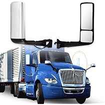 HIGHTO Driver Side Chrome Door Mirror Cover For International LT 625 Truck - View #4