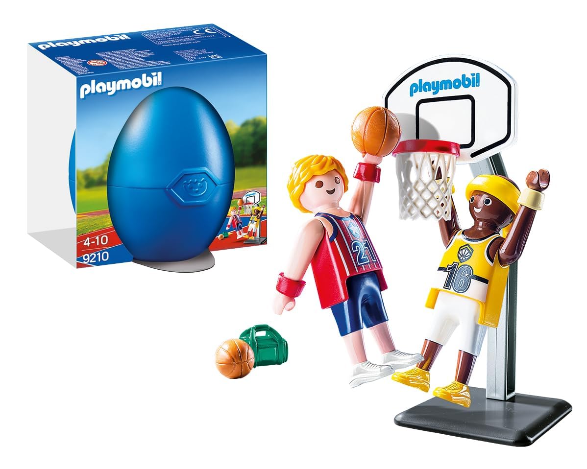 Playmobil 9210 One-on-One Basketball Gift Egg, Fun Imaginative Role-Play, PlaySets Suitable for Children Ages 4+