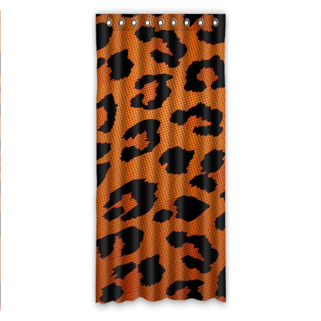 Orange small big dots leopard style