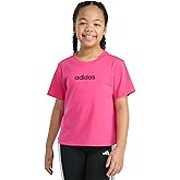 adidas Girls Short Sleeve Embroidered Logo T-Shirt