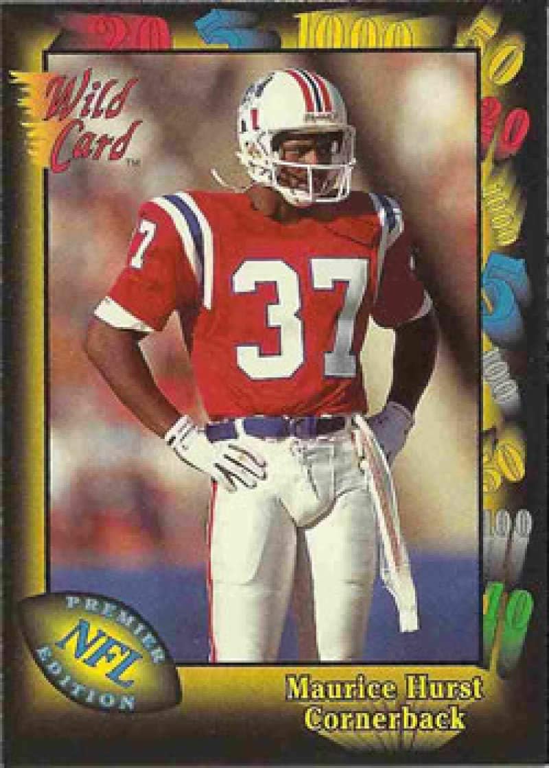Amazon Com 1991 Wild Card Nfl Football 48 Maurice Hurst New England Patriots Official Nfl Trading Card From The Aaa Sports Company Collectibles Fine Art