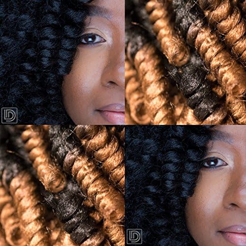 Curly Crochet Hair for Crochet Braids and Hair Styles by Curly Hair Questions, 20 Pre Curled Spirals Per Bag (1b/27)