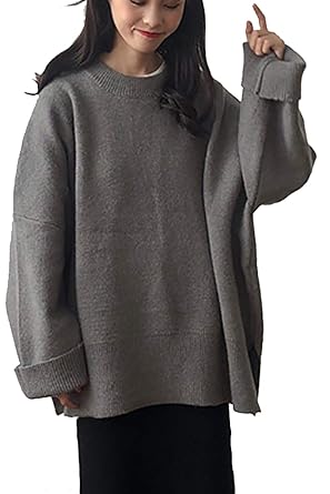 Amazon Co Jp セーター プルオーバー レディース クルーネック