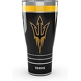 Tervis Traveler Arizona State Sun Devils - Night Game Triple Insulated Tumbler Travel Cup Keeps Drinks Cold & Hot, 30oz, Stainless Steel