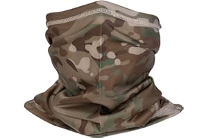 XY3545HS Camo Neck Gaiter Face Mask Ski Scarf for Men&Women UV Protection Windproof for Fishing Hunting Cycling