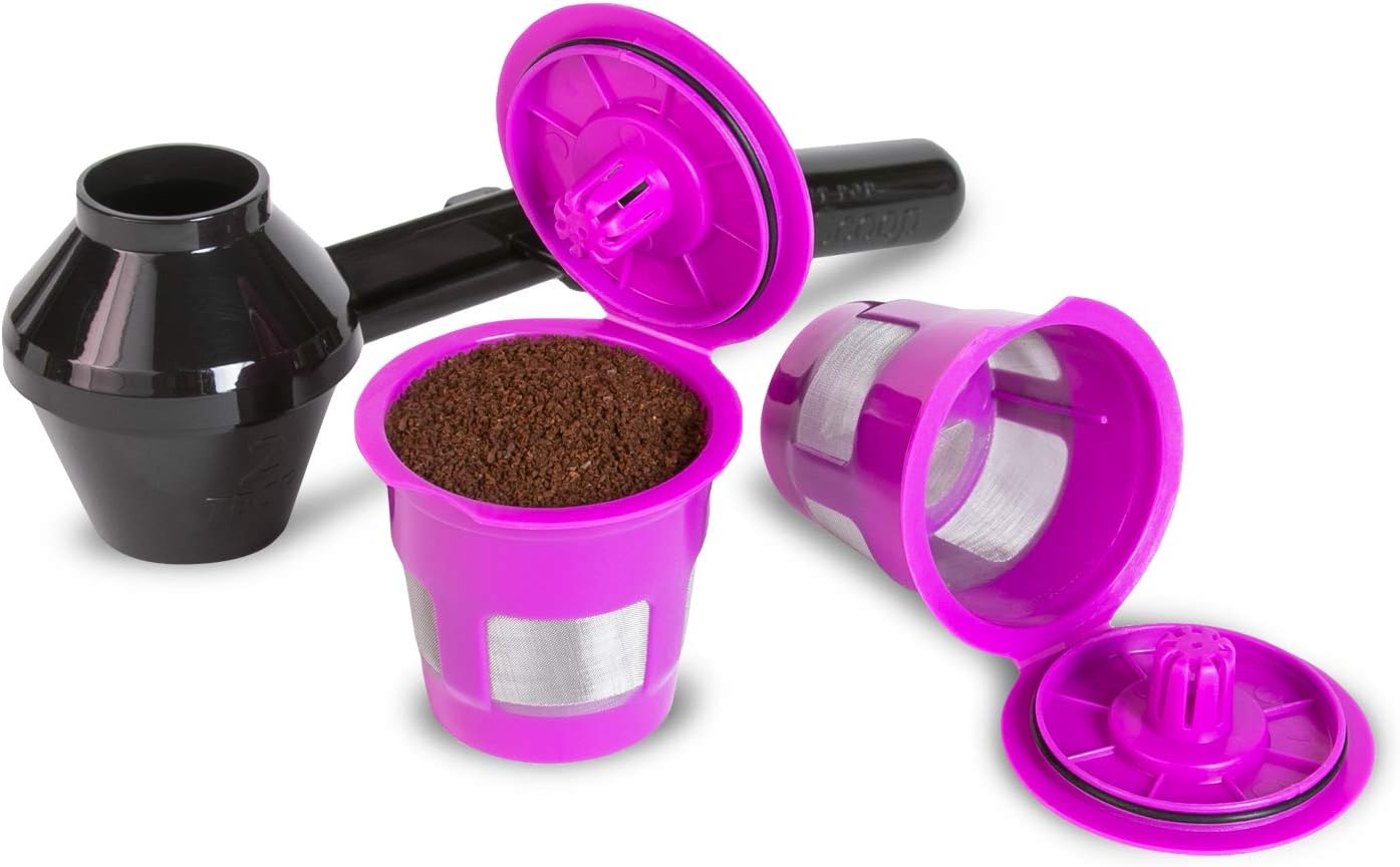 Cafe Fill Value Pack by Perfect Pod | Reusable K Cup Coffee Pod Filters & Coffee Scoop, Compatible with Keurig K-Duo, K-Mini, 1.0, 2.0, K-Series and Select Single Cup Coffee Makers: Kitchen & Dining