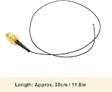 Zunate 2Pcs WiFi Antenna Extension Cable M.2 NGFF RP-SMA to IPX MHF4 30cm view 3