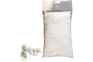 Craft Snow | 50g Fake Artificial Snow | Realistic Reusable Dry Snowflakes Crafts Play Decor for Sensory Art Winter Party Tree