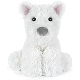 SuzziPals Coolable & Heatable West Highland White Terrier Dog Stuffed Animals for Kids & Adult, Westie Puppy Plush Toys Microwavable Heating Pad for Soothing & Period, Lavender Plushies for Anxiety