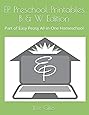 EP Preschool Printables B & W Edition: Part of Easy Peasy All-in-One Homeschool