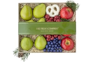 The Fruit Company Oregon's Finest Gift Box, A Luxurious Gift Box Filled with Fresh Fruits and Tasty Chocolate Treats, Ideal Gift for Christmas, Thanksgiving, Birthdays, and More