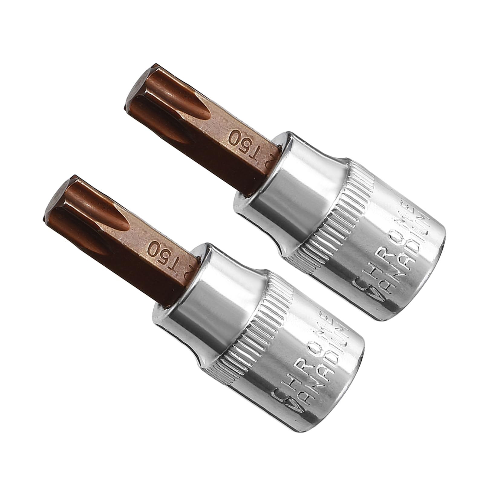 CoCud Torx Bit Socket, Metric T50 Bit 3/8-Inch Drive 2" Long, S2 Alloy Steel Heat Treated CR-V Socket - (Applications: for Fastener Application), 2-Pieces