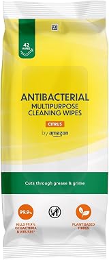 by Amazon Multipurpose Cleaning Wipes Citrus 252 Wipes 42 Count Pack of 6 view 2