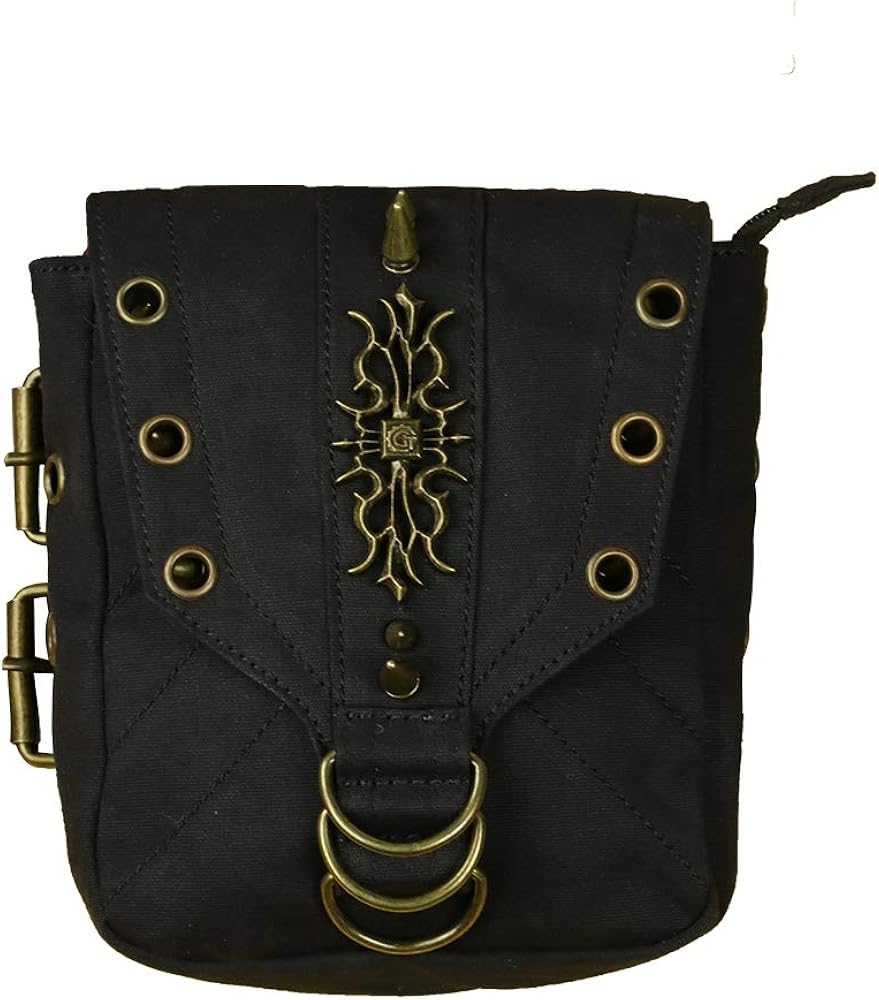 black rivet purse