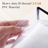 Lifewit 4 Pack 60L Clear Plastic Storage Bags with Handles view 2